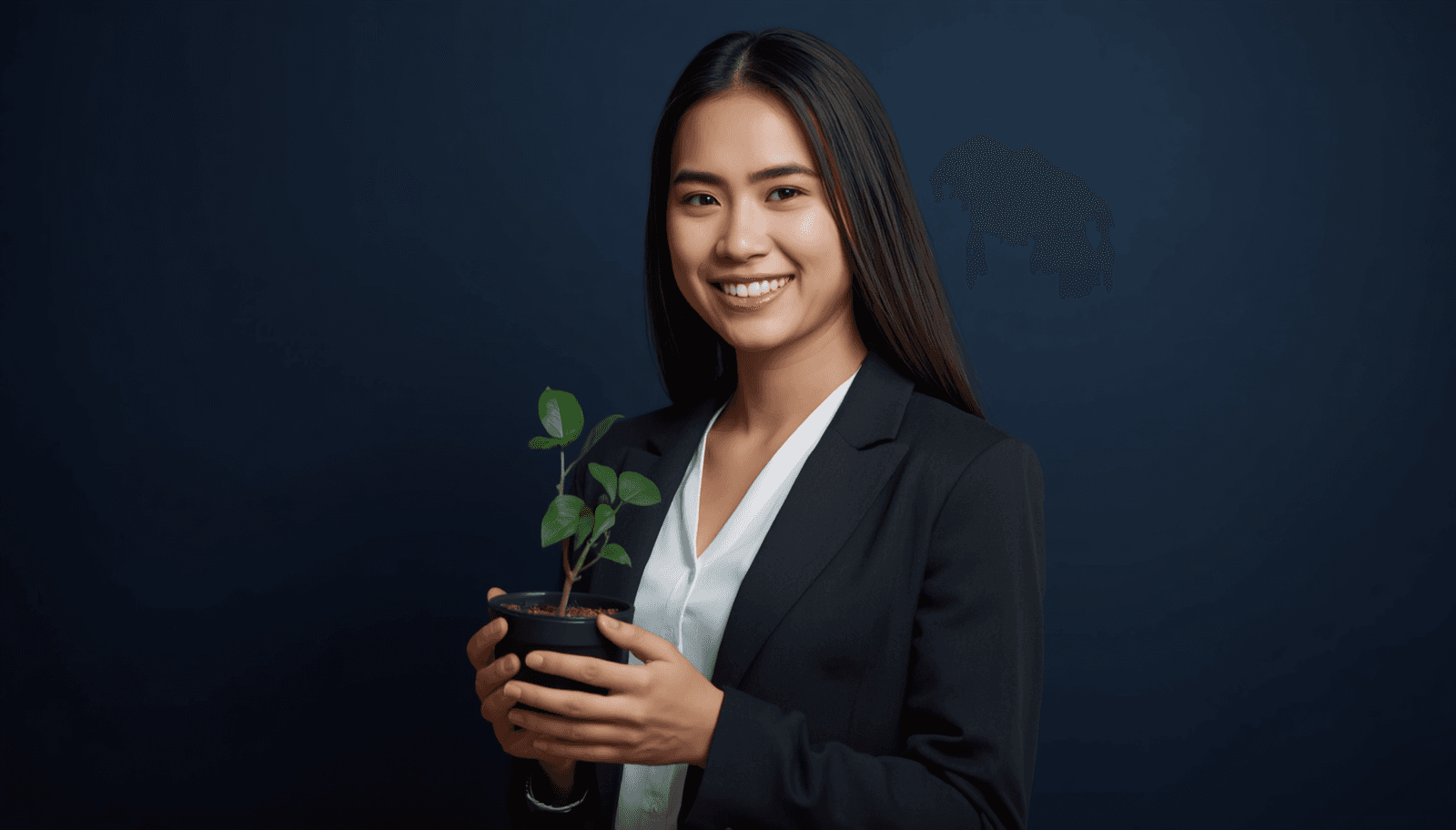 Young Filipino female agriculture graduate in blazer holding a potted plant for ALE coverage 2026 board exam Philippines