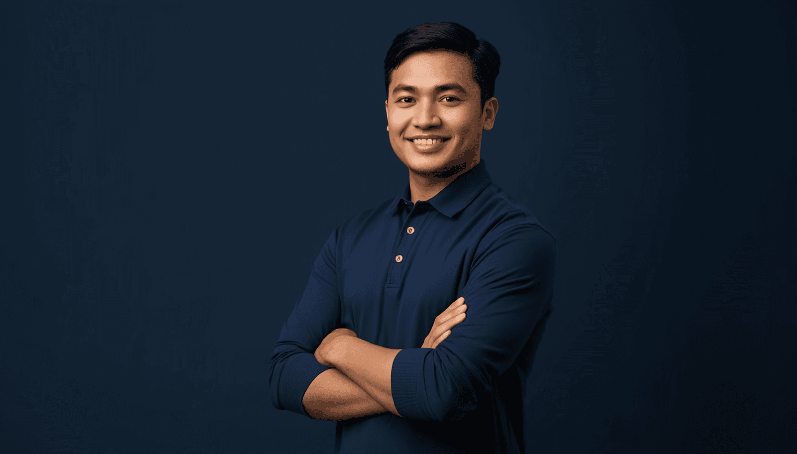 Young Filipino male social studies teacher in dark shirt holding folder for LET secondary major social studies reviewer Philippines 2026