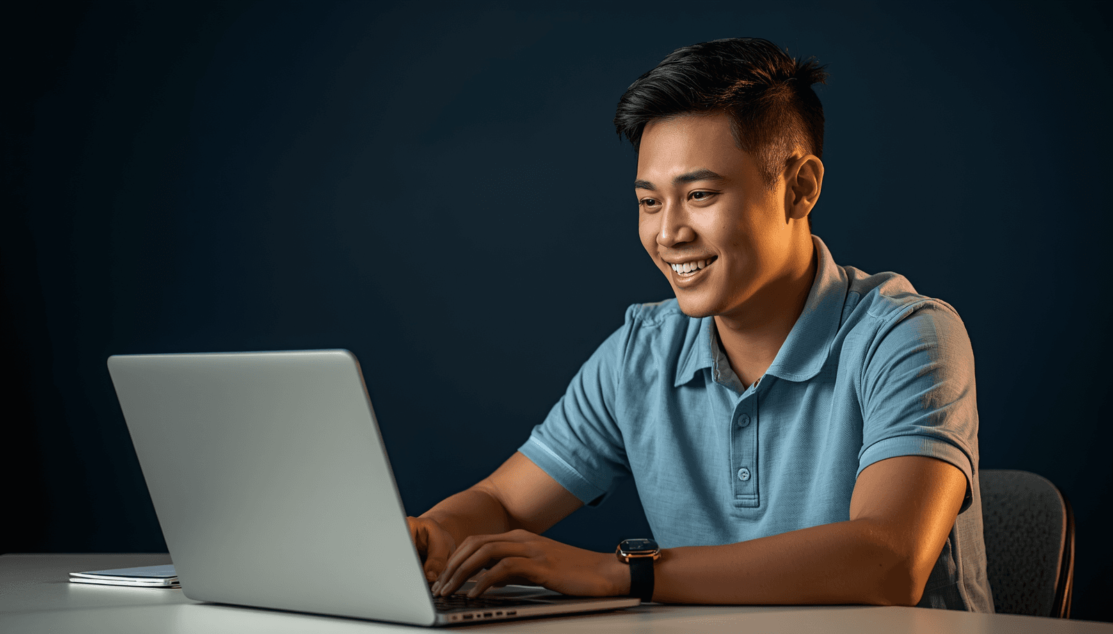 Young Filipino male student at laptop looking for free PRC board exam reviewer websites Philippines 2026